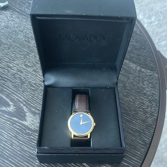 Movado Museum Classic Men's Gold and Brown Watch
